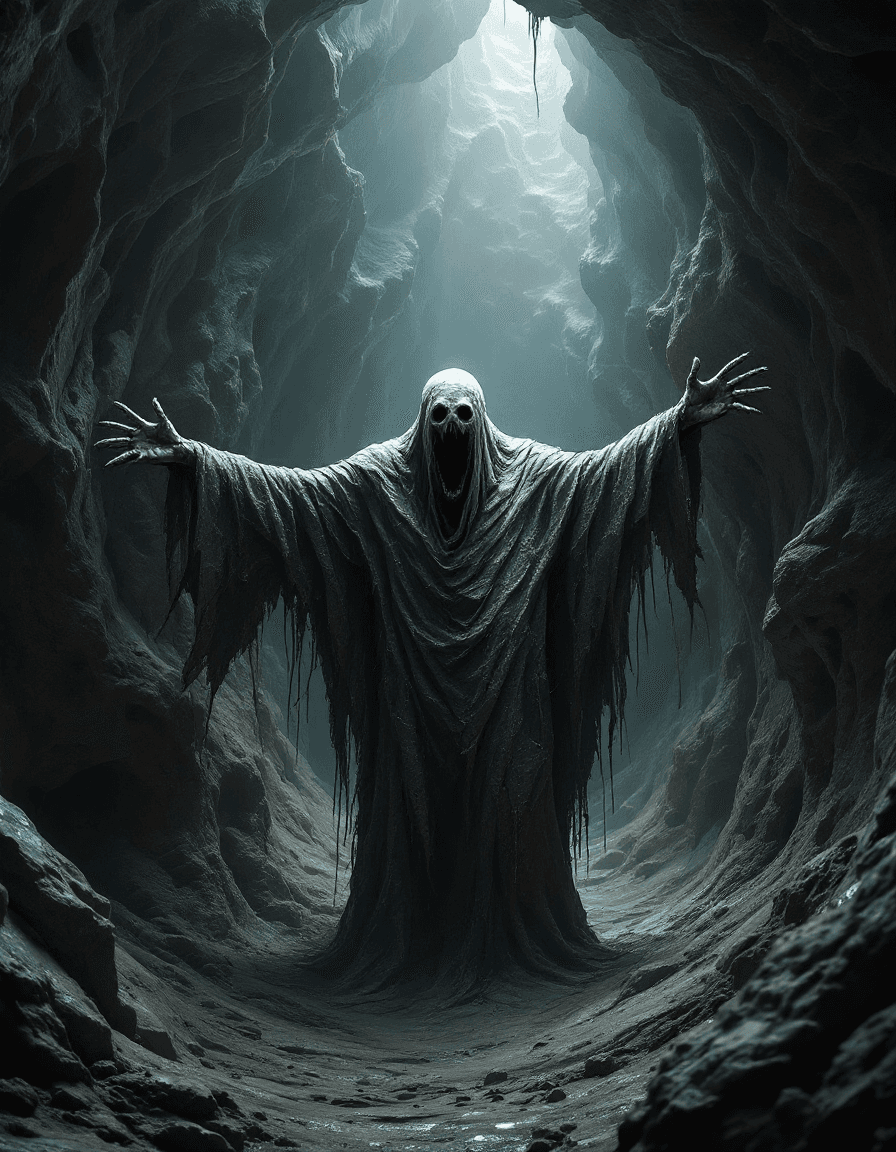 AI generated: a living organic abyss shaped like a pulsating fleshy tunnel, walls made of soft moist tissue, fibro...