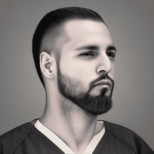 AI generated: generate another image of another inmate. Make sure it is a headshot