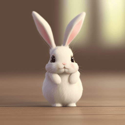 AI generated: Ultra-realistic photograp cute, chibi, bunny, 3d --ar 4:7 --v 5.2