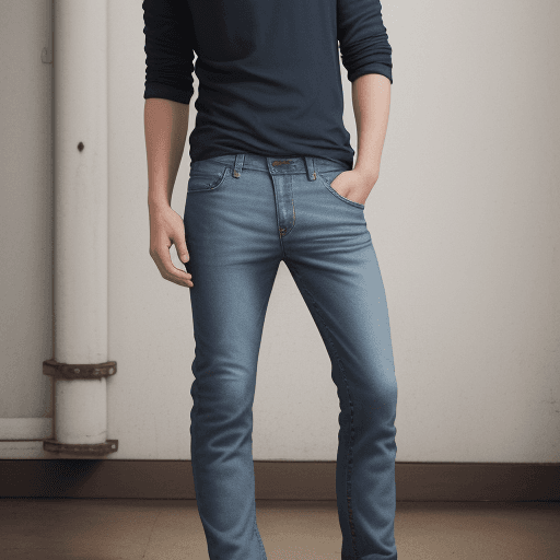 AI generated: Young Man in jeans photographic style