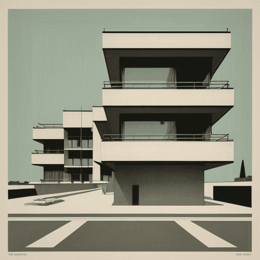 AI generated: a vision of modernist in the style of brutal