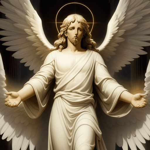 AI generated: create an angel  describe in to bible, according to the gospels