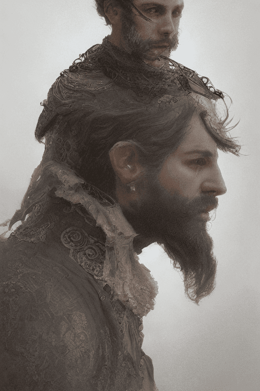 AI generated: intricate details, smooth skin, perfect portrait, portrait:1, portrait of a rugged 19th century man ...