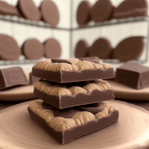 AI generated: En una escena que parece salida de una leyenda antigua, una galleta de chispas de chocolate de Healt...