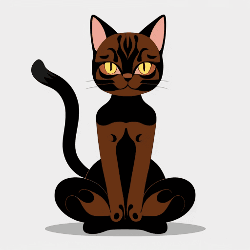 AI generated: thai cat style vector  