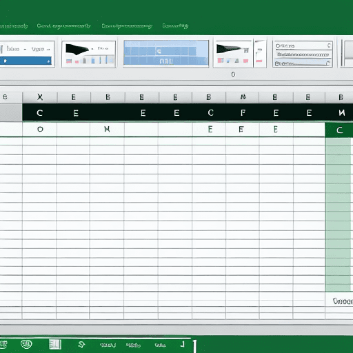 AI generated: Blog post photo of Microsoft excel spreadsheets showing some formulas in a dream like environment