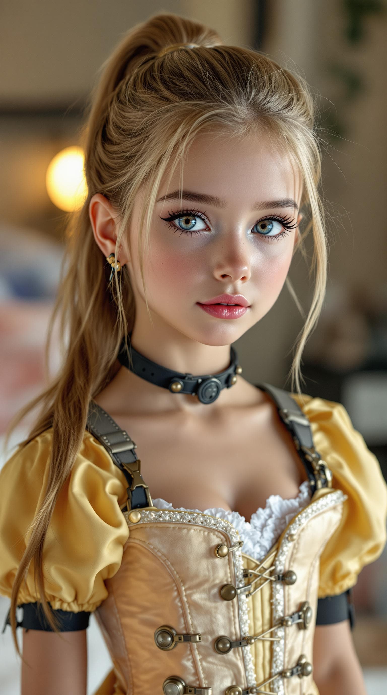 AI generated: a professional photo of a exceptionally beautiful girl in the world (age 10), (ten year old), highly...