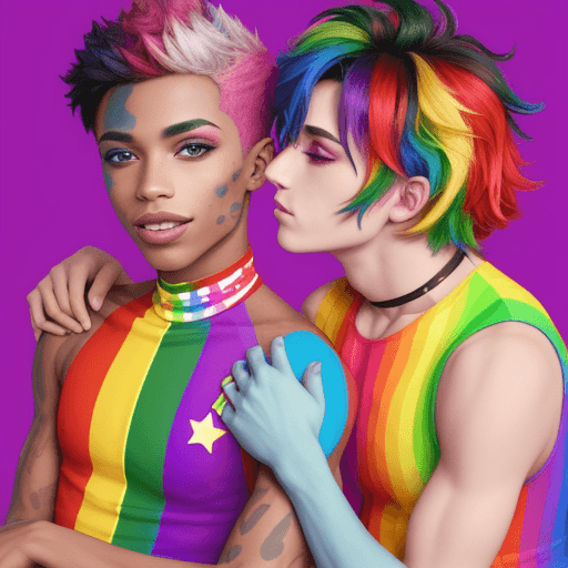 AI generated: representation of communoty lgbt