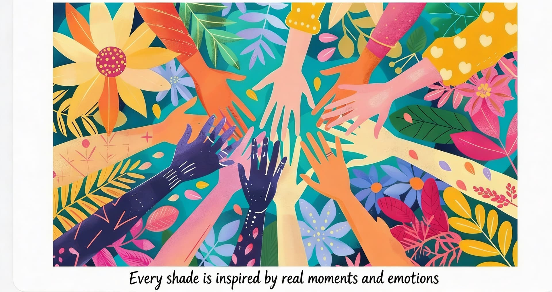 AI generated: Every shade is inspired by real moments and emotions