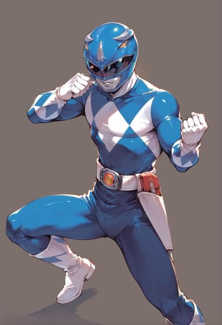 Mighty Morphin Power Rangers - Blue Ranger PonyXL