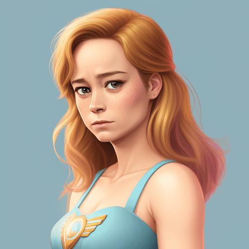 AI generated: Brie Larson as a Disney Princess,
Character Desing, 
soft, color, pastel, 
 

