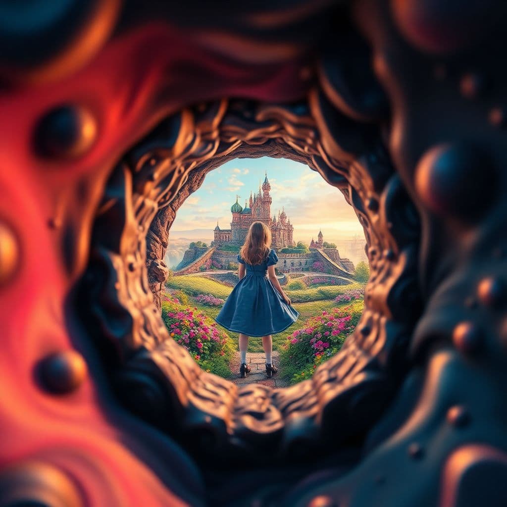 AI generated: In high, surreal, psychedelic with high detail, and render 8k. Reality is merely an illusion, albeit...