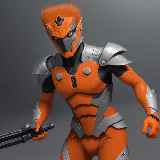 AI generated: Zabrak Orange, inspired in Savage Opress bur orange