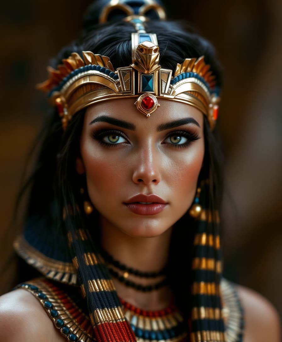 AI generated: 
the best egyptian goddess ever, portrait, stylish costume, hyper realistic, super detailed, high oc...