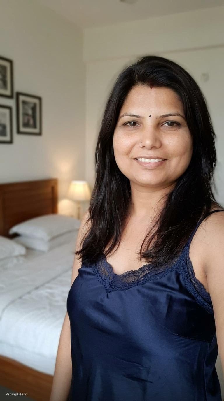 AI generated: Wearing a camisole standing in a bedroom 