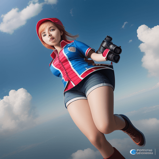 AI generated: my company smart choice advertising create the name on sky High resolution photography 
