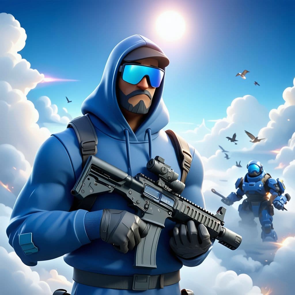 AI generated: roadmen in heaven, fortnite