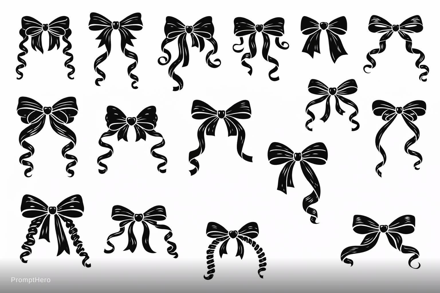 AI generated: "Create a professional bold black and white vector SVG clipart sheet featuring exactly 10 unique ult...