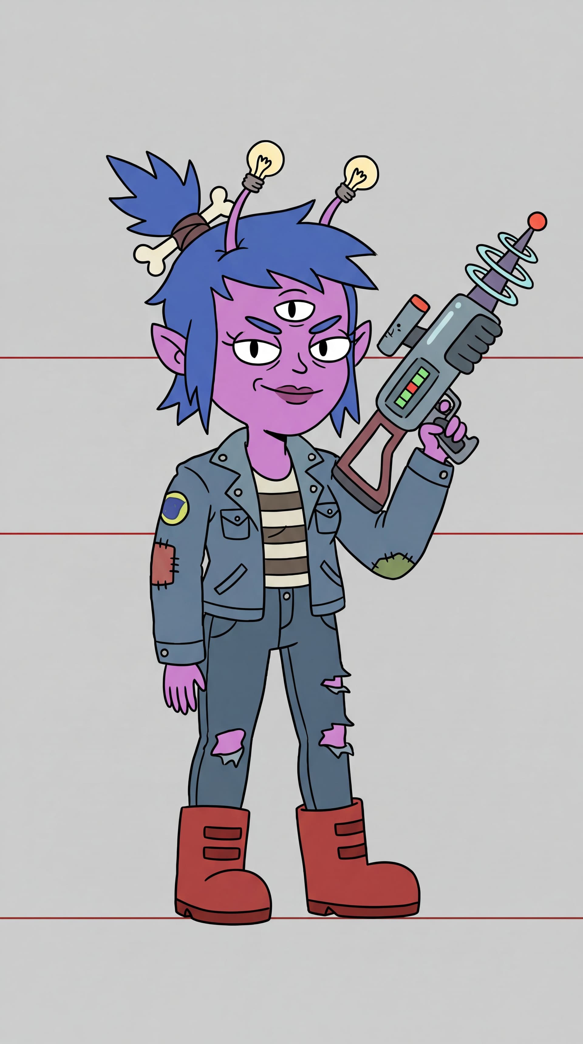 AI generated: Make a character similar but in that style. full body
