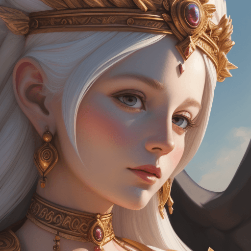 AI generated: Goddess close-up portrait ribcagel.