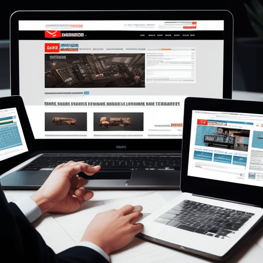 AI generated: Website pictures of trading companies