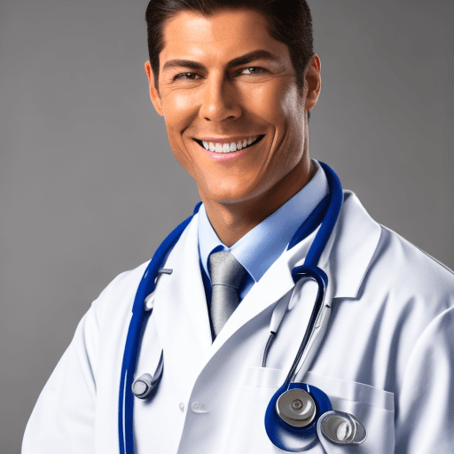 AI generated: Christiano Hallack in photograph quality, self-confident doctor who is loved by both his students an...
