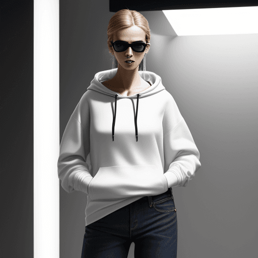AI generated: Fashion design work feauturing a (Chanel) female model wearing minimalist women’s clothing, shot in ...