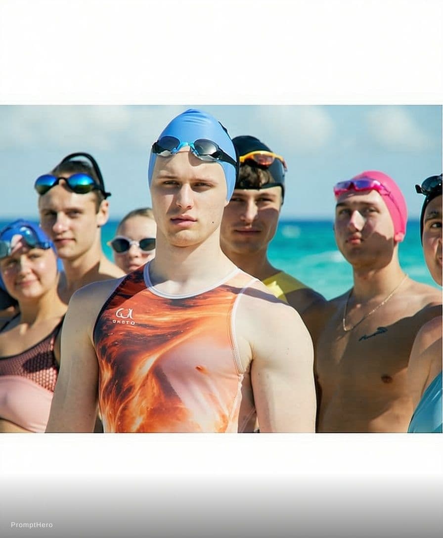 AI generated: Everyone in swimming costume