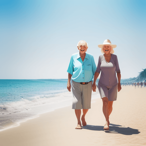 AI generated: a proffesional photo of an old man,beautiful womens walking around him, shiny ambiance, shiny day, h...