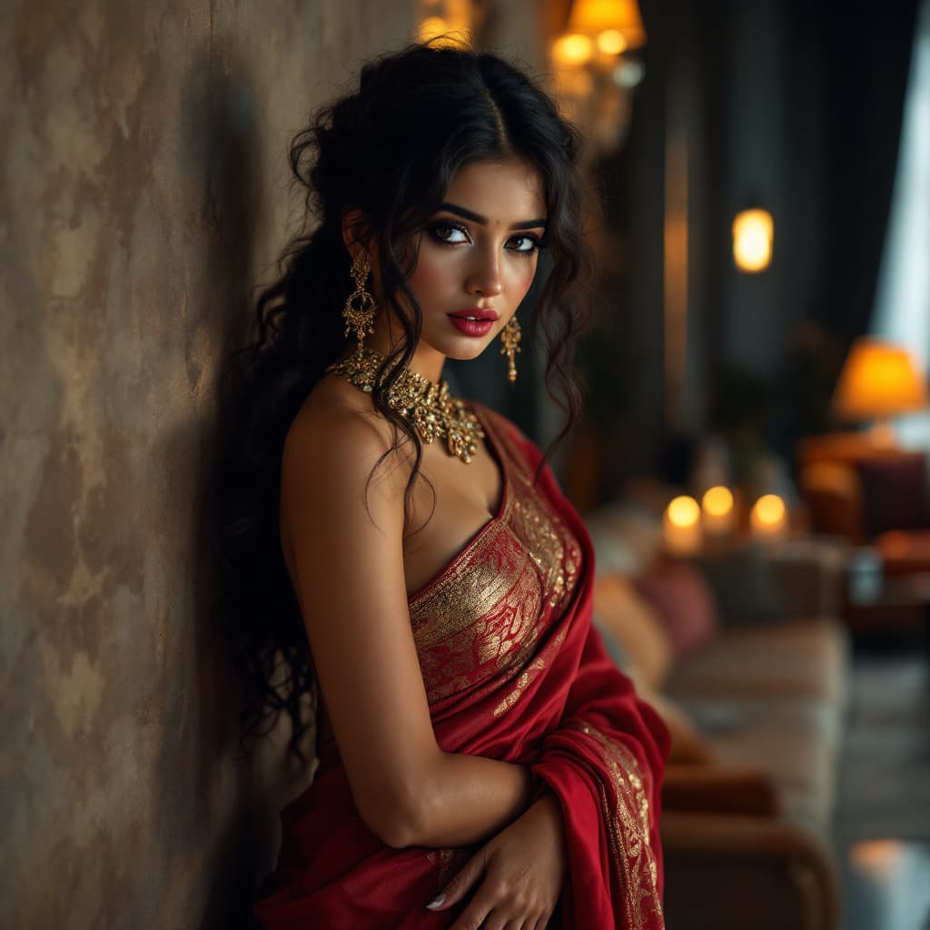 AI generated: full body view  of most beautiful Indian girl as most beautiful indian girl, most beautiful girl in ...