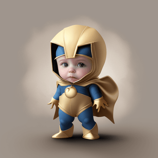 AI generated: Cute and adorable doctor fate baby, fantasy, dreamlike, surrealism, super cute, trending on artstati...