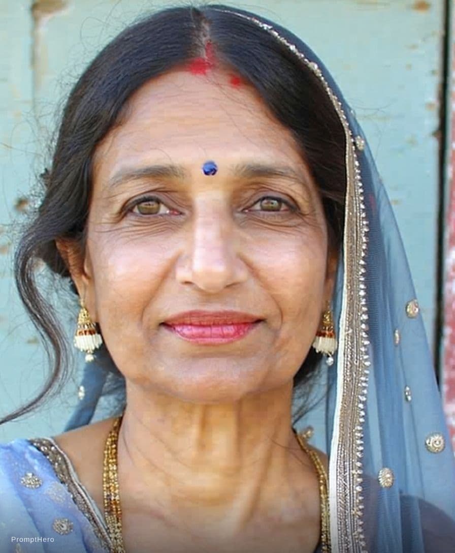 AI generated: a beautiful indian women with saree
