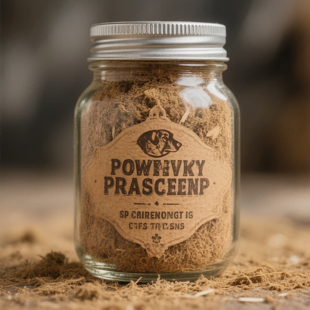 AI generated: Generate an image of a dry snuff product for dog.