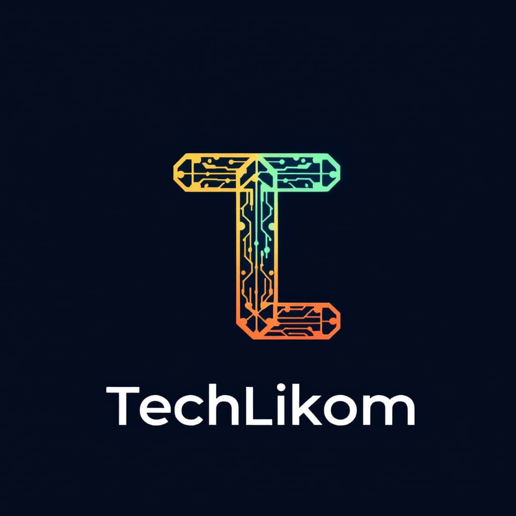 AI generated: Design a sleek, modern monogram logo fusing the letters 'T' and 'L' for 'TechLikom'—a Moroccan web d...