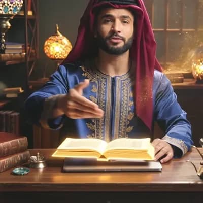AI generated video: salam brit manak ila kan momkin brit t9ad liya wa7ad creative l had laktab howa b7al digital prouduc...