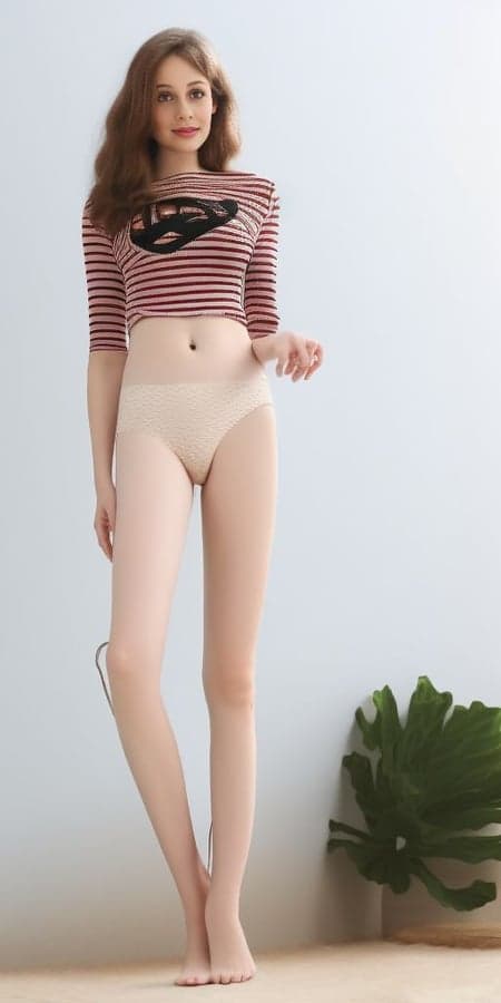 Keep your beautiful underwear on, lady!