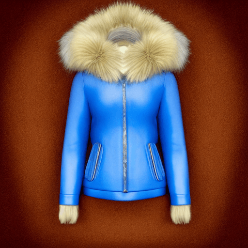 AI generated: masterpiece:1.1) , (ultra hi res:1.2) , picture of a woman, (fur sweater) , only latex pants, (blue)...