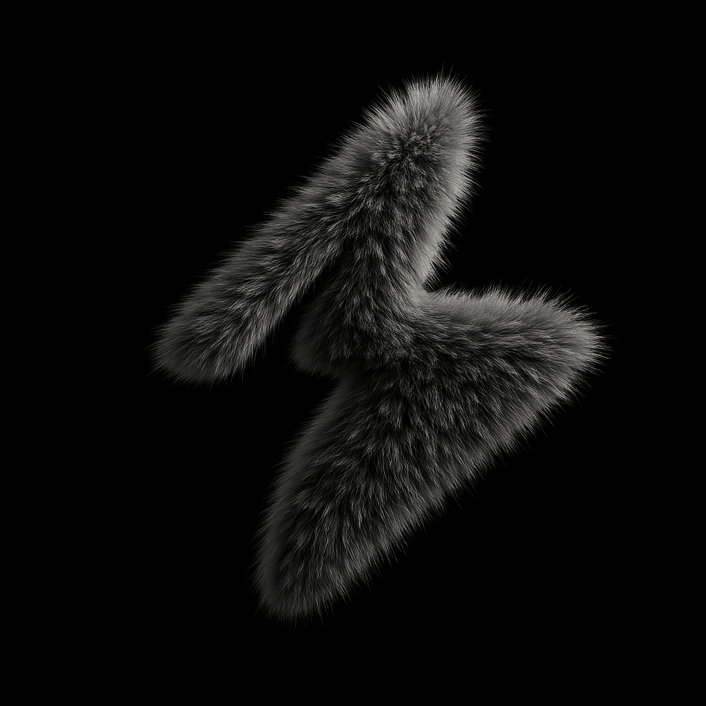 AI generated: ChatGPT JSON:

{
  "title": "Fur Bolt",
  "styleAesthetic": {
    "overallVibe": "Tactile and c...
