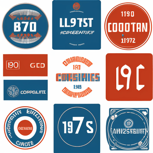 AI generated: Logo in a typical 1970s to 1980s style, very coorporate, for a Company in the IT business
