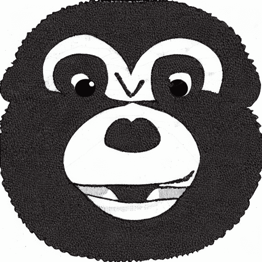 AI generated: create me flashcard art of monkey for kid