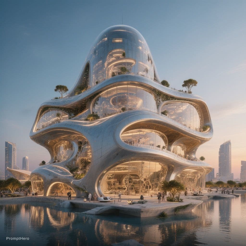 AI generated: College of engineering,3D printing technology,sustainability techniques, modern design in dubai