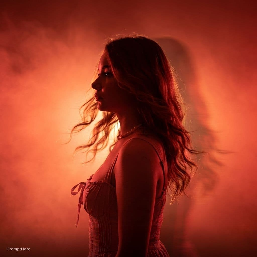 AI generated: Create an emotional cinematic portrait using my uploaded image.


Use a red and orange glowing atmos...