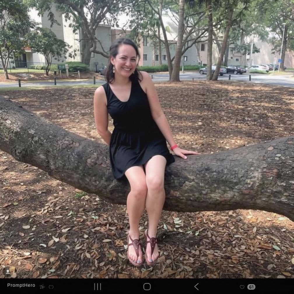 AI generated: she parts her legs, inviting. se has short moderate pubic hair