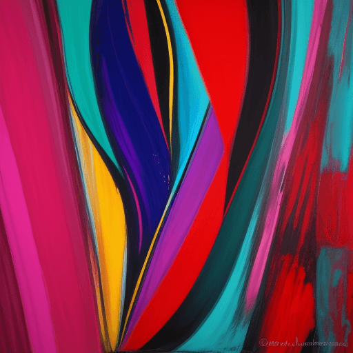 AI generated: Abstract emotions in bold colors