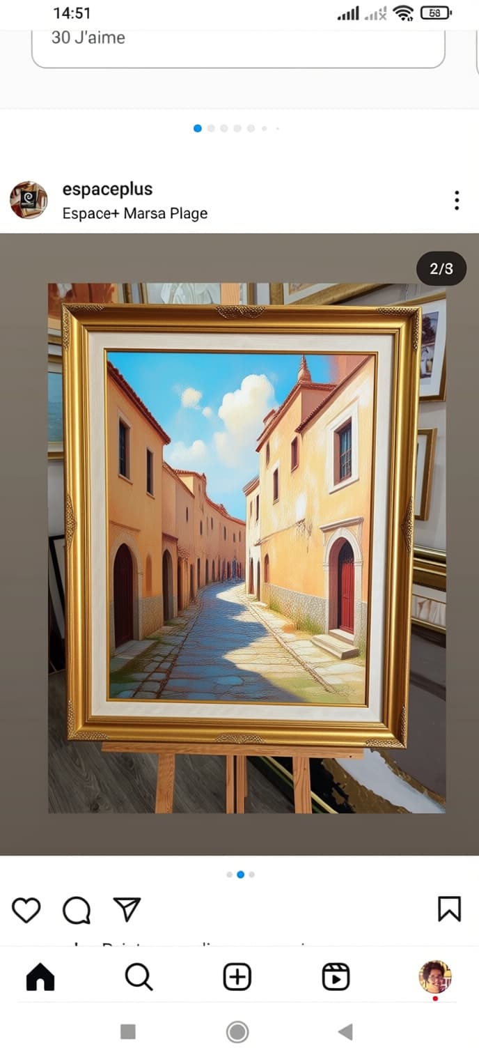 AI generated: An oil painting old medina of tunis