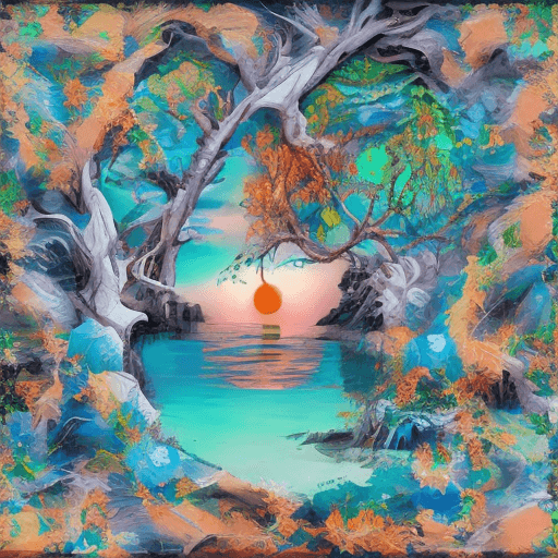 AI generated: orange sunset --ar 68:128 --s 750 --niji 5