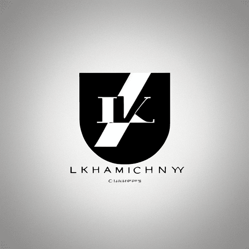 AI generated: A sleek leadership logo design for luxury champion, kitchen, incorporating minimalistic and geometri...