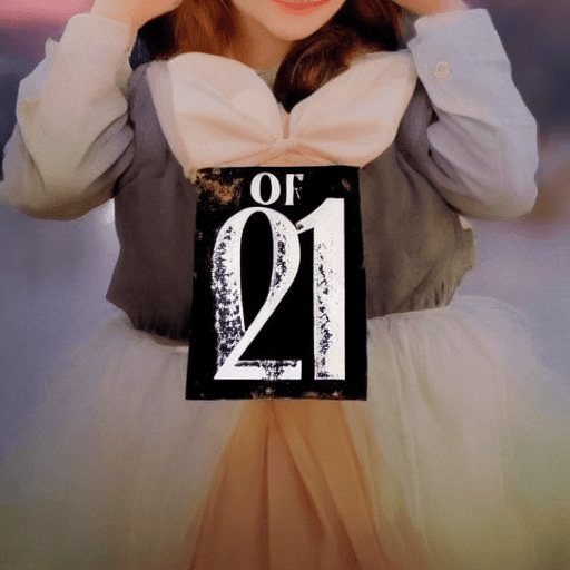 AI generated: Year girl of 20 year 