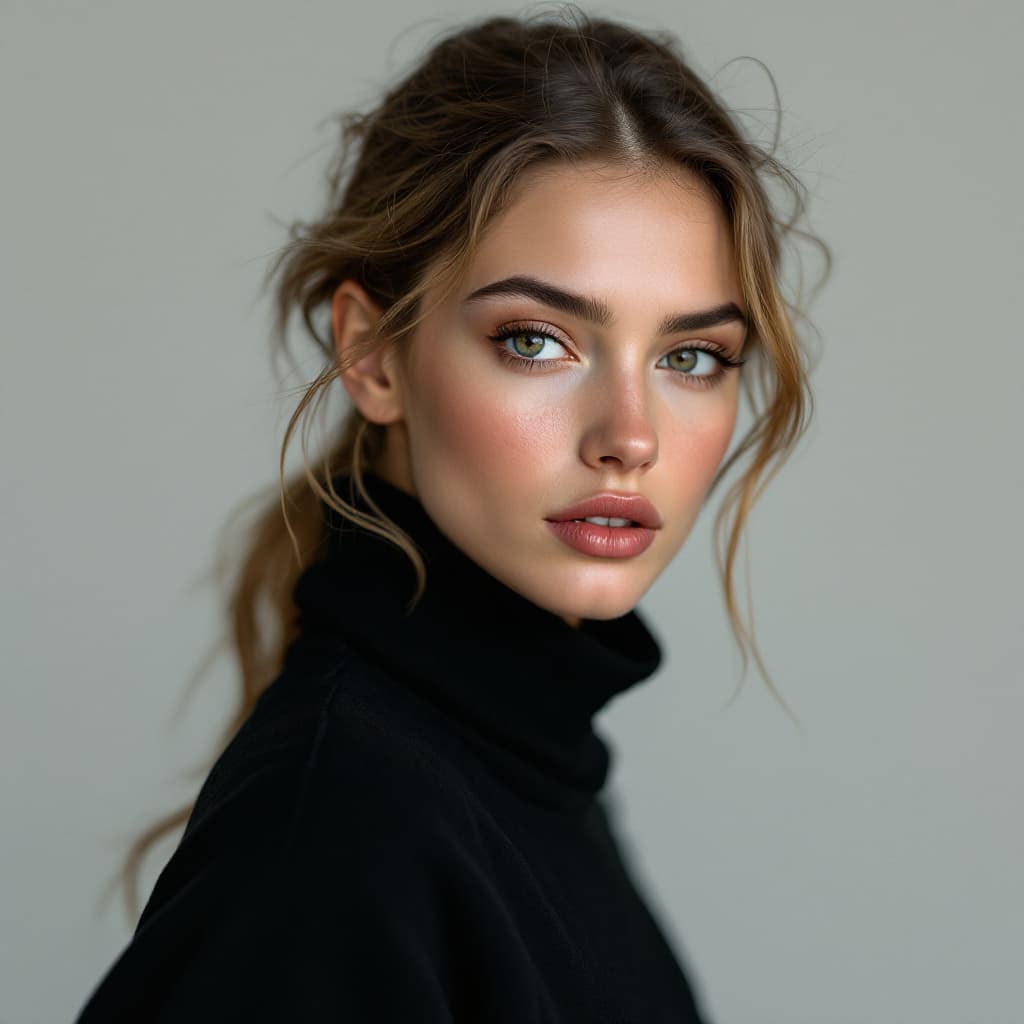 AI generated: fashion photography, cover photo, female model facing the camera, shot on Sony A7 III, photorealisti...