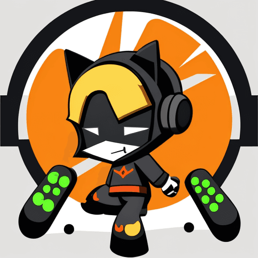 AI generated: Imagine, A mascot for a gaming company, simple, vector, flat design